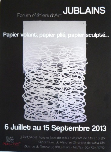 le papier s'expose aussi à Jublains cet été
